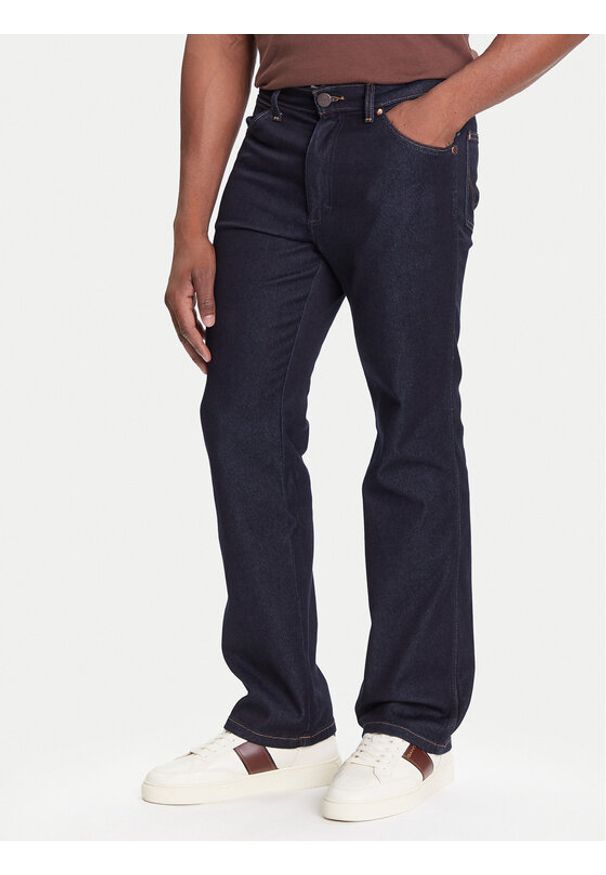 Wrangler Jeansy Wrancher 112373029 Granatowy Bootcut Fit. Kolor: niebieski