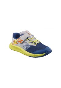 Buty do tenisa dziecięce Babolat PULSION AC KID dark blue/spring. Kolor: niebieski. Sport: tenis #1