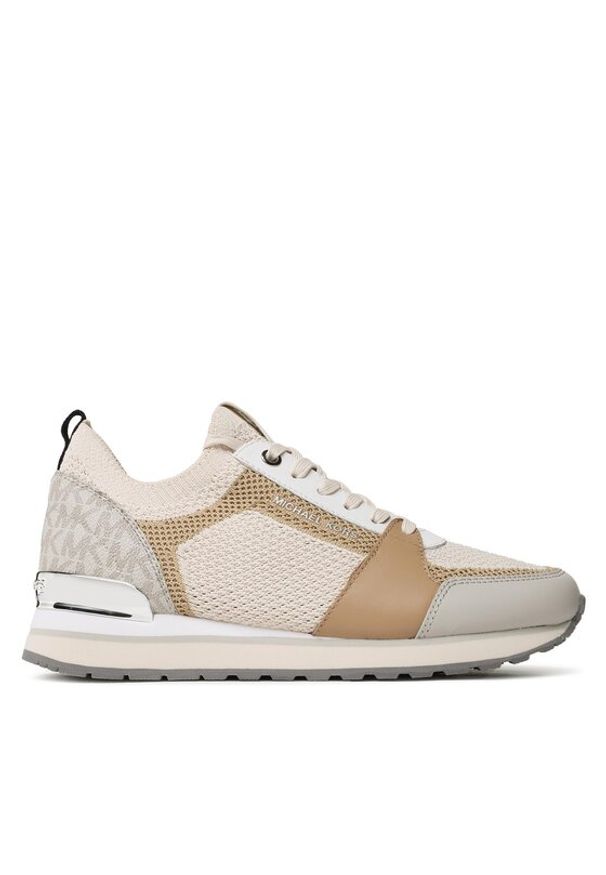 MICHAEL Michael Kors Sneakersy Billie Knit Trainer 43S3BIFS3D Beżowy. Kolor: beżowy. Materiał: materiał