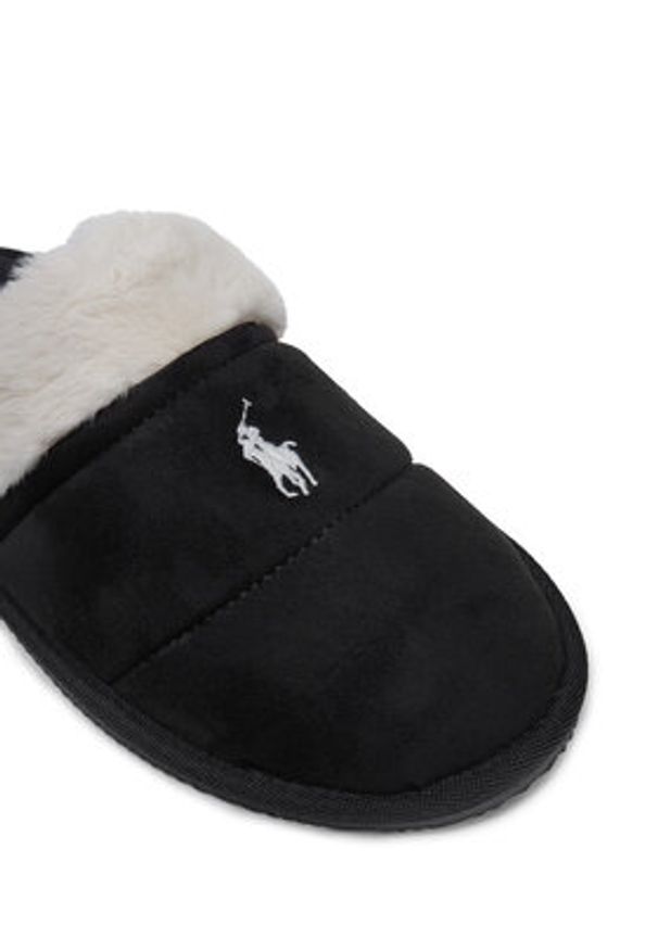 Polo Ralph Lauren Kapcie 842957049002 Czarny. Kolor: czarny. Materiał: materiał