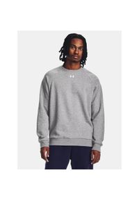 Under Armour - Bluza fitness męska UNDER ARMOUR Rival Fleece Crew. Kolor: szary. Sport: fitness #1