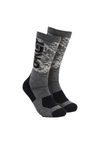 Skarpetki turystyczne wysokie unisex Oakley Wanderlust Perf Socks. Kolor: szary. Sport: turystyka piesza