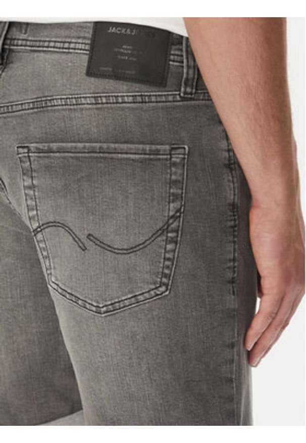 Jack & Jones Szorty jeansowe Rick 12269500 Szary Regular Fit. Kolor: szary. Materiał: bawełna