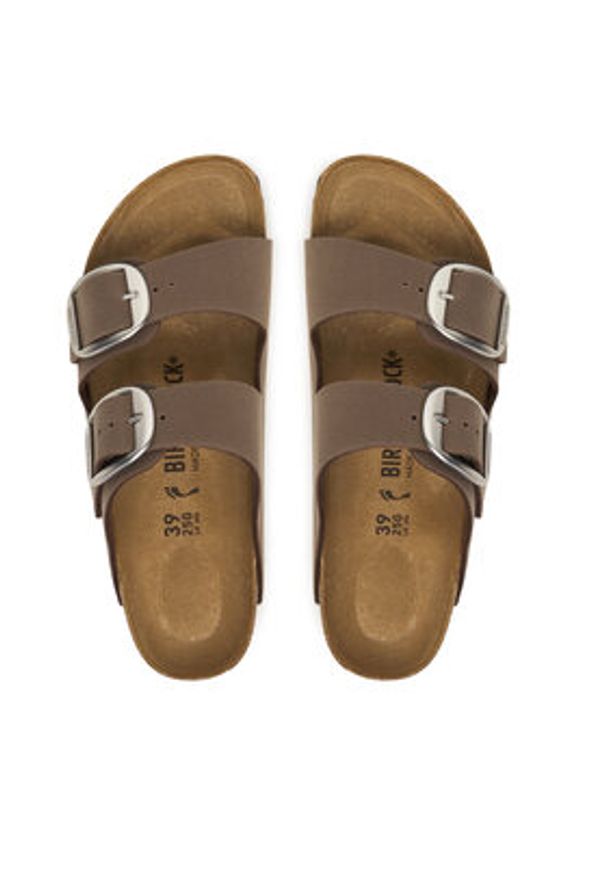 Birkenstock Klapki Arizona Big Buckle Hex 1032081 Brązowy. Kolor: brązowy. Materiał: skóra