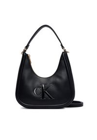 Calvin Klein Torebka Bold Ck Small Crescent LV04F3561G Czarny. Kolor: czarny. Materiał: skórzane #6