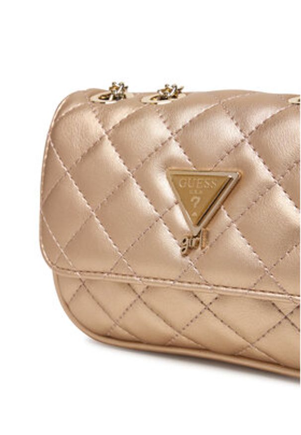 Guess Torebka J5YZ17 WGT10 Złoty. Kolor: złoty. Materiał: skórzane