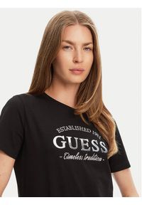 Guess T-Shirt V5YI12 J1314 Czarny Regular Fit. Kolor: czarny. Materiał: bawełna #5