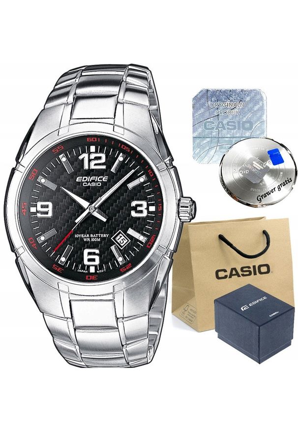 Zegarek męski Casio EDIFICE ASCO-1AVEF z GRAWEREM