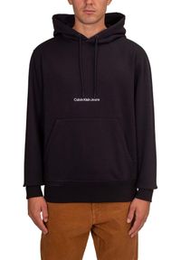 Calvin Klein - Bluza z Kapturem Logo Rozmiar XXL Czarny - J30J322894BEH. Typ kołnierza: kaptur. Kolor: czarny. Sport: taniec, joga i pilates