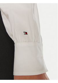 TOMMY HILFIGER - Tommy Hilfiger Koszula WW0WW43529 Biały Relaxed Fit. Kolor: biały. Materiał: bawełna #4