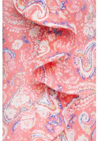 United Colors of Benetton jednoczęściowy strój kąpielowy kolor różowy miękka miseczka. Kolor: różowy. Materiał: dzianina #5