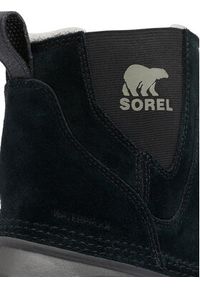 sorel - Sorel Śniegowce Buxton Pull On Wp 24 2084911010 Czarny. Kolor: czarny. Materiał: skóra, zamsz