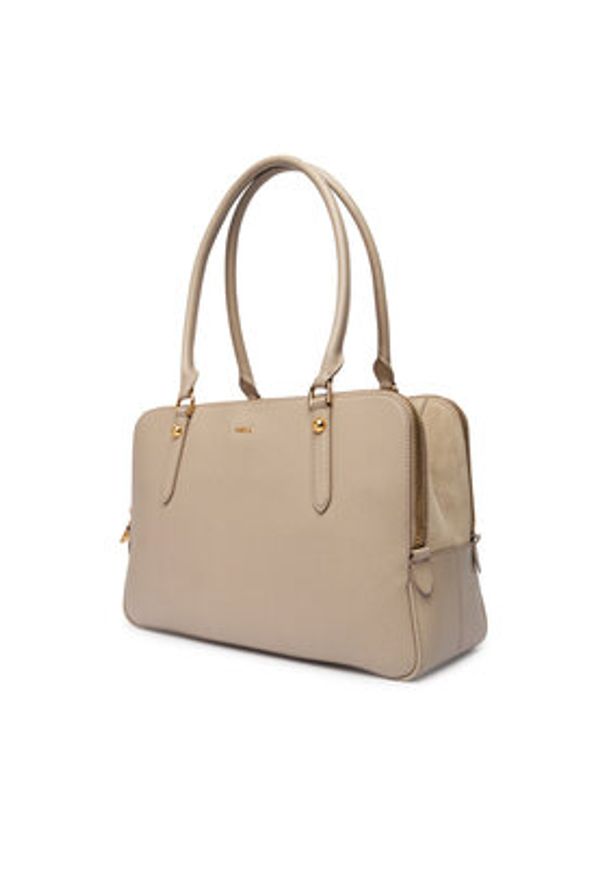 Furla Torebka Giulia L WB01872 BX0460 CN 4488S Beżowy. Kolor: beżowy. Materiał: zamszowe, skórzane