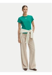 TOMMY HILFIGER - Tommy Hilfiger T-Shirt WW0WW48710 Zielony Slim Fit. Kolor: zielony. Materiał: bawełna #4