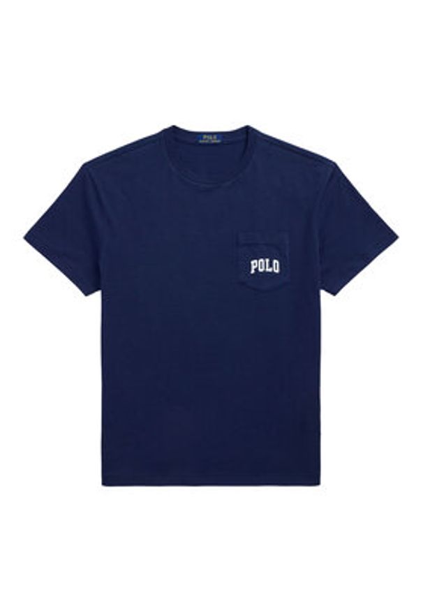 Polo Ralph Lauren T-Shirt 710974585001 Granatowy Custom Slim Fit. Typ kołnierza: polo. Kolor: niebieski. Materiał: bawełna