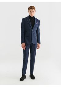 Pako Lorente - PAKO LORENTE – Granatowa marynarka garniturowa z wełną. Kolor: niebieski. Materiał: wełna. Styl: elegancki #2