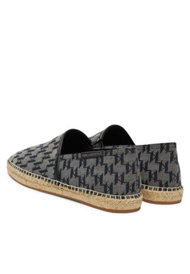 Karl Lagerfeld - KARL LAGERFELD Espadryle KL70125 Czarny. Kolor: czarny. Materiał: materiał