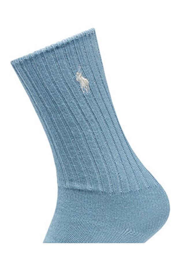 Polo Ralph Lauren Skarpety wysokie damskie 455921921001 Niebieski. Kolor: niebieski. Materiał: materiał, bawełna
