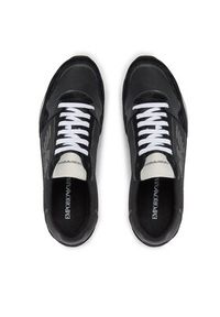 Emporio Armani Sneakersy X4X537 XM678 N639 Czarny. Kolor: czarny. Materiał: materiał