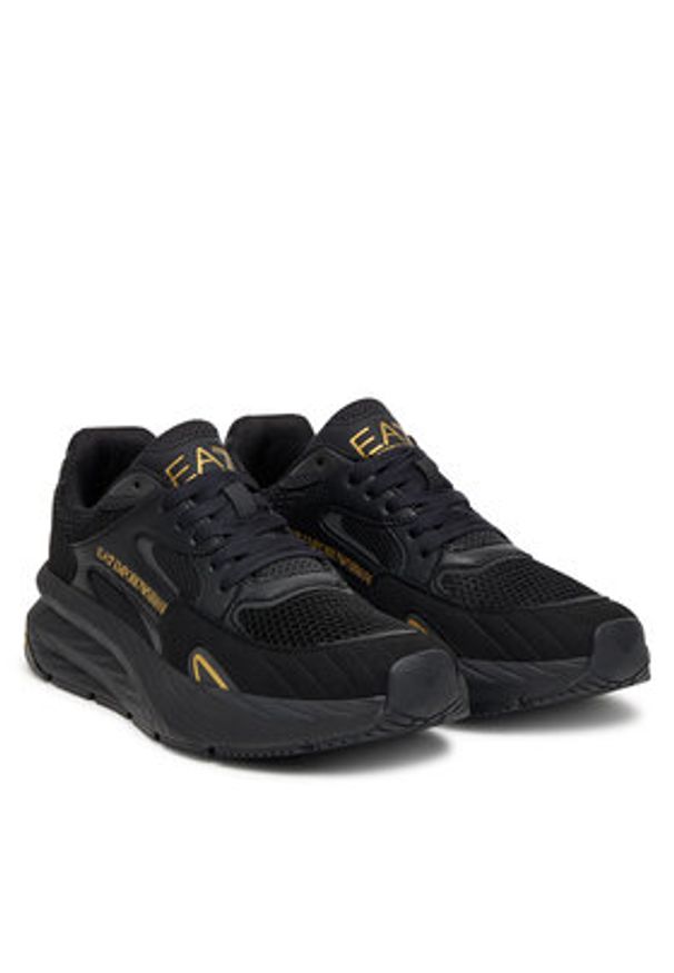 EA7 Emporio Armani Sneakersy 7X000342 AF18617 MZ177 Czarny. Kolor: czarny. Materiał: skóra