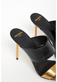 Balmain - Szpilki damskie skórzane Sync BALMAIN. Materiał: skóra. Obcas: na szpilce #6