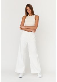 7 FOR ALL MANKIND Białe jeansy damskie Zoey Milk, Rozmiar 29. Kolor: biały. Styl: elegancki #5