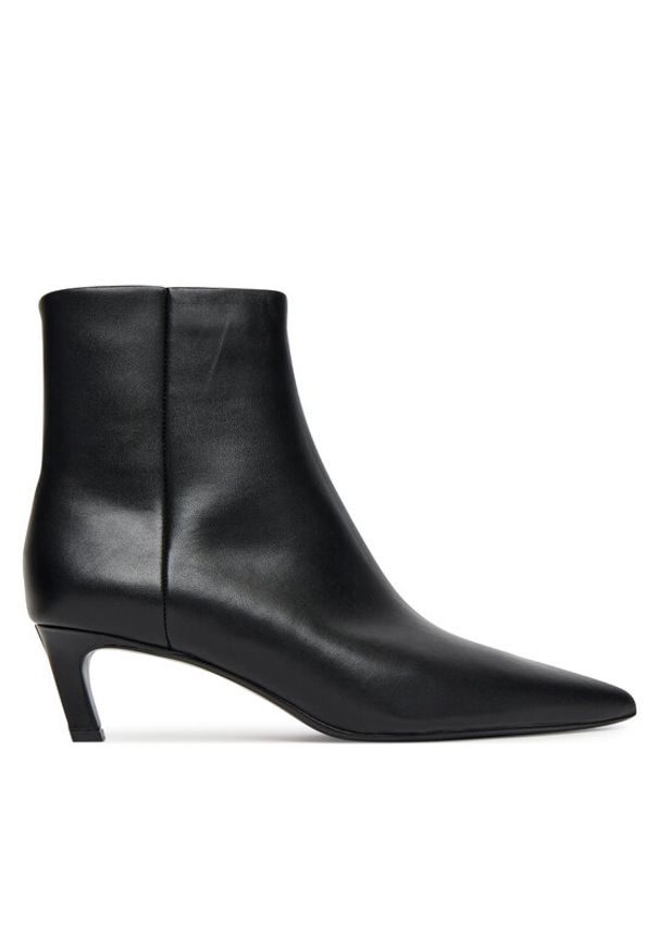 Calvin Klein Botki Ess Kitten Heel Ankle Boot HW0HW02586 Czarny. Kolor: czarny. Materiał: skóra