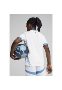 Puma - Młodzieżowa koszulka domowa Olympique Marsylia 24/25 PUMA White Bleu Azur Blue. Kolor: biały, wielokolorowy, niebieski