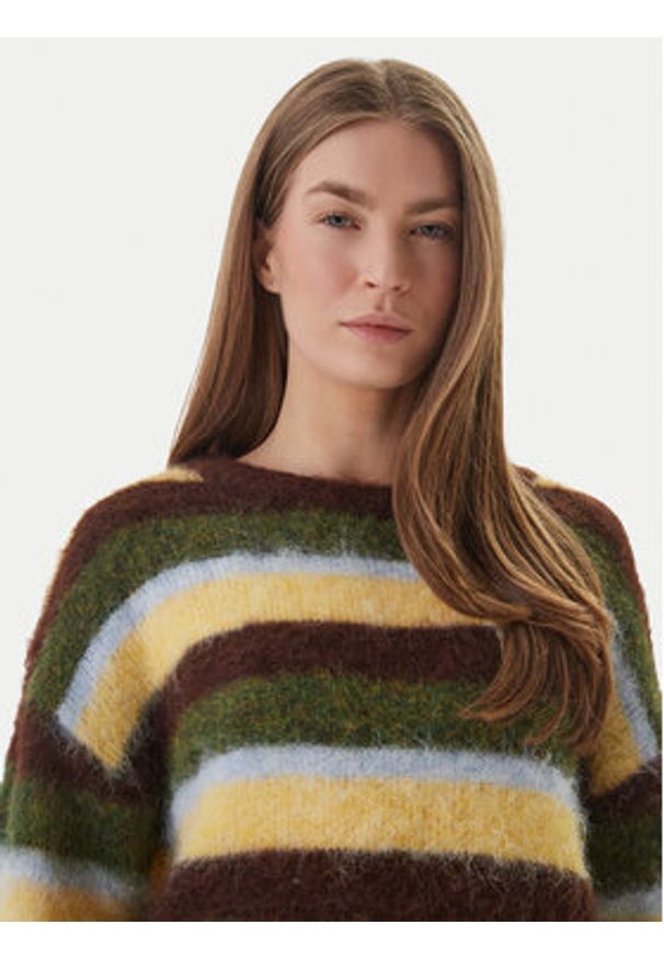 only - ONLY Sweter 15375036 Kolorowy Regular Fit. Materiał: syntetyk. Wzór: kolorowy