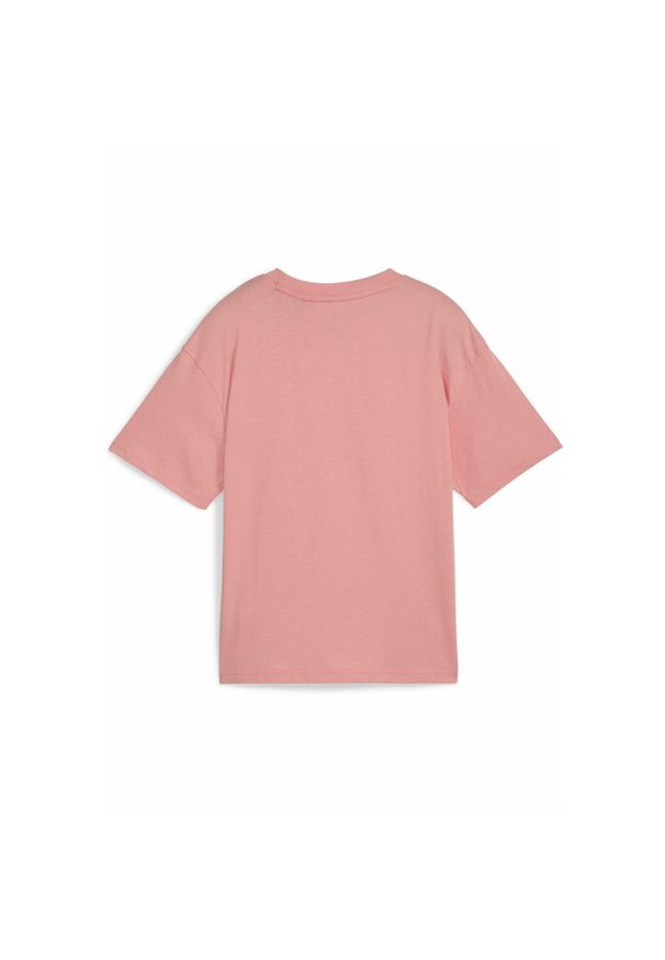 Puma - Młodzieżowa koszulka Essentials Boxy PUMA Pink Fruit. Kolor: różowy