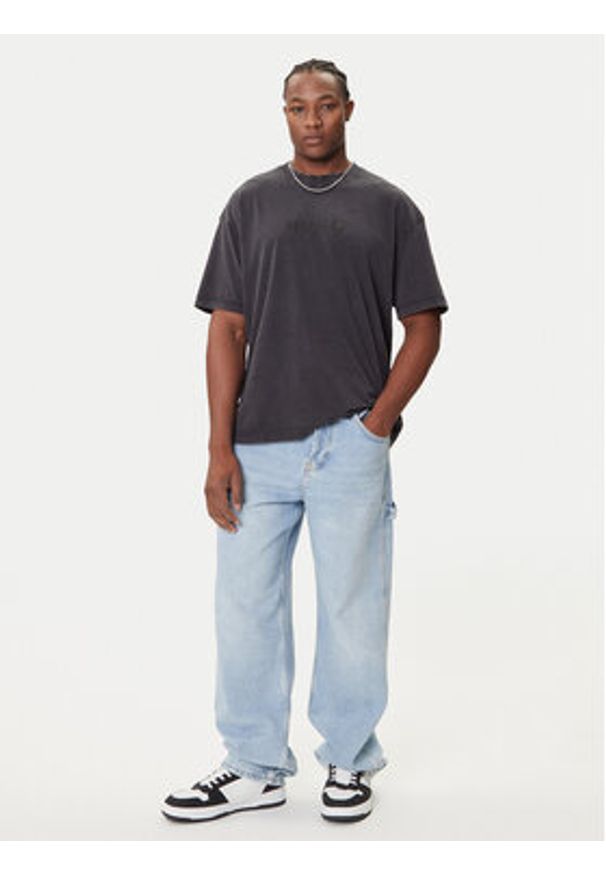 Hugo - HUGO T-Shirt Nebute 50542638 Czarny Loose Fit. Kolor: czarny. Materiał: bawełna