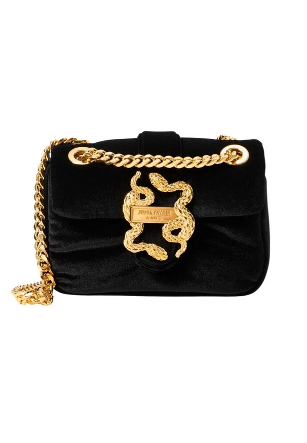Just Cavalli - JUST CAVALLI Czarna damska torebka Iconic Snakes Puffy Style 3. Kolor: czarny