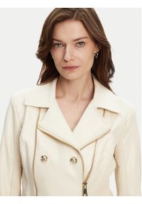 Guess Kurtka z imitacji skóry W4YL33 K8S30 Écru Regular Fit. Materiał: skóra #3