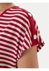 Morgan T-Shirt 261-DIVA Czerwony Regular Fit. Kolor: czerwony. Materiał: wiskoza #3