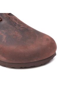 Birkenstock Klapki Boston Bs 860133 Brązowy. Kolor: brązowy. Materiał: skóra, nubuk