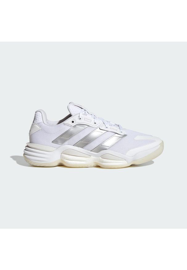 Adidas - Buty Stabil 16 Indoor. Kolor: szary, biały, wielokolorowy. Materiał: materiał. Sport: piłka ręczna