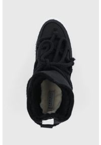Inuikii - Śniegowce. Nosek buta: okrągły. Zapięcie: sznurówki. Kolor: czarny. Materiał: materiał, guma #3
