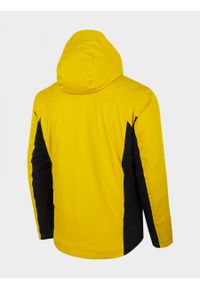 outhorn - Kurtka narciarska męska KUMN605 - żółty - Outhorn. Kolor: żółty. Materiał: poliester, mesh. Sport: narciarstwo #3