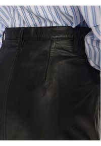 Munthe Spódnica skórzana Tuxya 243122524304 Czarny Regular Fit. Kolor: czarny. Materiał: skóra #4