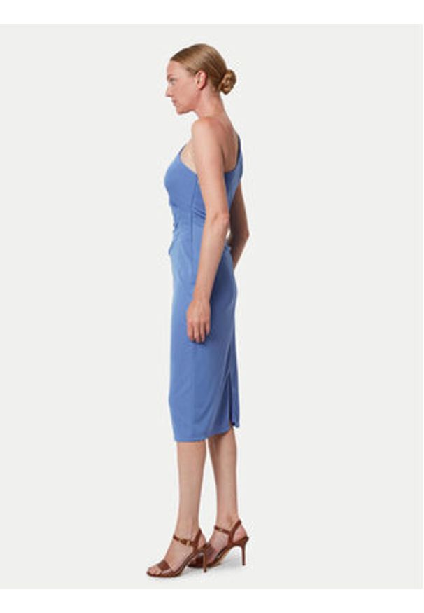 Lauren Ralph Lauren - LAUREN RALPH LAUREN Sukienka koktajlowa 253903046004 Niebieski Slim Fit. Kolor: niebieski. Materiał: syntetyk. Styl: wizytowy