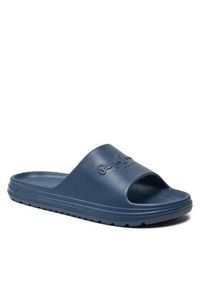Pepe Jeans Klapki Beach Slide M PMS70159 Granatowy. Kolor: niebieski #3