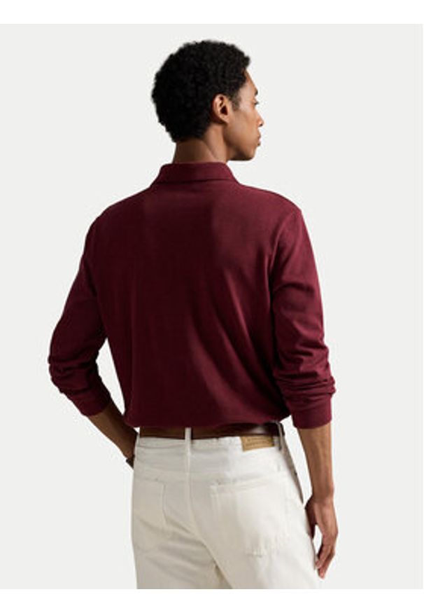 Polo Ralph Lauren Polo 710681126076 Czerwony Slim Fit. Typ kołnierza: polo. Kolor: czerwony. Materiał: bawełna