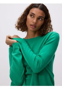 Reserved - Wełniany sweter - zielony. Kolor: zielony. Materiał: wełna #1