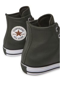 Converse Trampki Chuck Taylor All Star Faux Leather Hi A09481C 371 Zielony. Kolor: zielony. Materiał: materiał #3