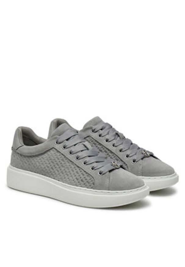 BOSS - Boss Sneakersy Amber 50529684 Szary. Kolor: szary. Materiał: zamsz, skóra
