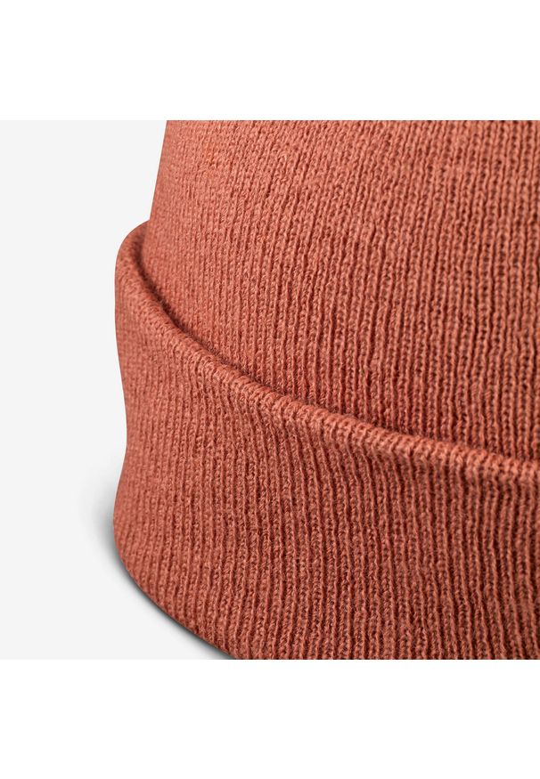 WEDZE - Czapka narciarska dla dorosłych Quechua Freerider 500. Kolor: brązowy. Materiał: akryl, materiał. Sezon: zima. Styl: sportowy