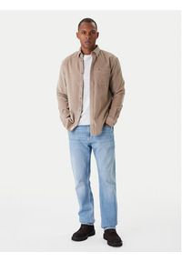 Tommy Jeans Koszula Baby Cord DM0DM22021 Beżowy Regular Fit. Kolor: beżowy. Materiał: bawełna #4