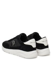 Karl Lagerfeld - KARL LAGERFELD Sneakersy KL53631 Czarny. Kolor: czarny. Materiał: zamsz, skóra