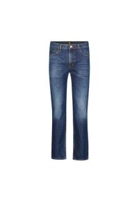 Lee - LEE MĘSKIE SPODNIE JEANSOWE RIDER MIDNIGHT BLUE 112355792