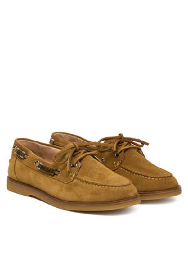 Pinko - PINKO Półbuty Grace 01 SD0539 P002 Brązowy. Kolor: brązowy. Materiał: skóra, zamsz